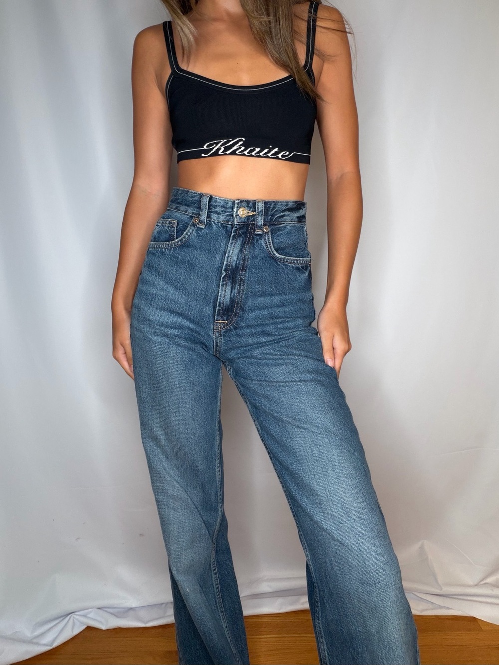 Classic High-Rise Wide-Leg Women’s Jeans - Blue